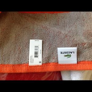 Lacoste Signature Logo Towel, 100% Terry Cotton